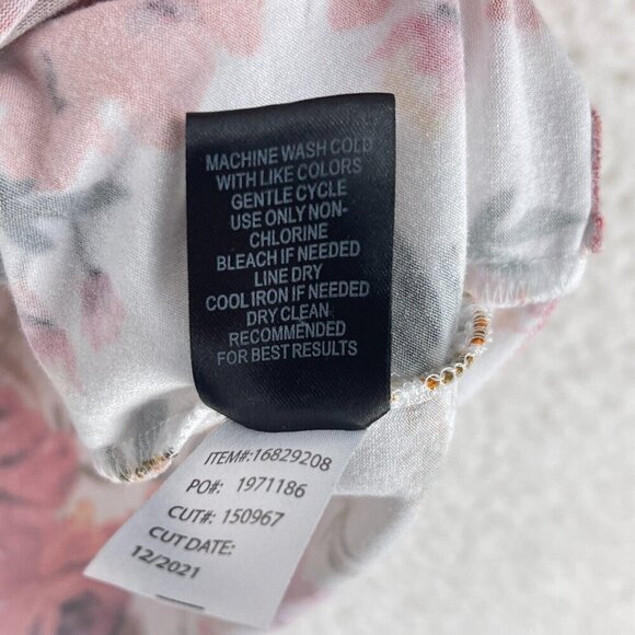 Torrid White Floral Super Soft Top Womens Scoop Neck Lace Flutter Sleeve Size‎ L - Picture 5 of 9